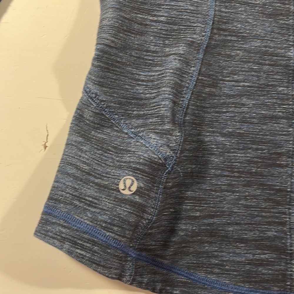 LULULEMON | Lululemon Forme Slub Denim Inkwell Blue Jacket Black Panels - Picture 3 of 3